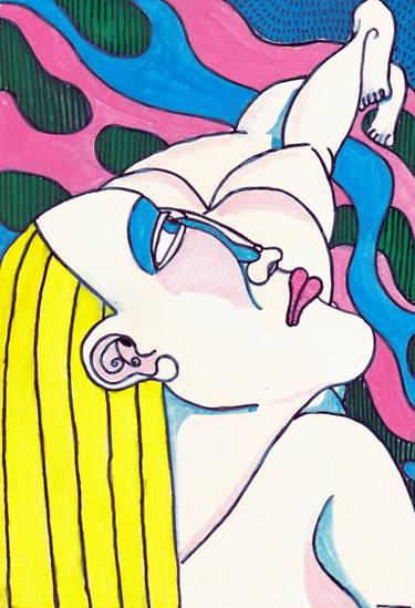 Print of Pop Art Erotic Drawings by Ronan Crowley