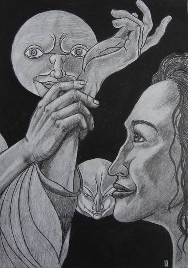 Print of Surrealism Erotic Drawings by Ronan Crowley