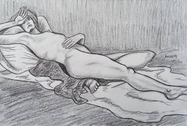 Print of Realism Nude Drawings by Ronan Crowley