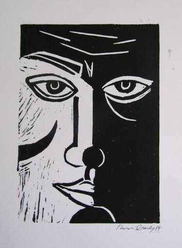 Print of Expressionism Portrait Printmaking by Ronan Crowley