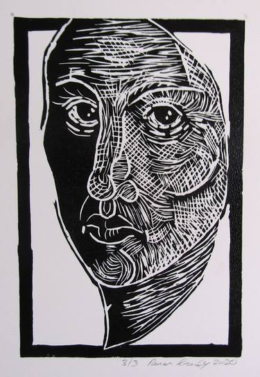 Print of Expressionism Portrait Printmaking by Ronan Crowley