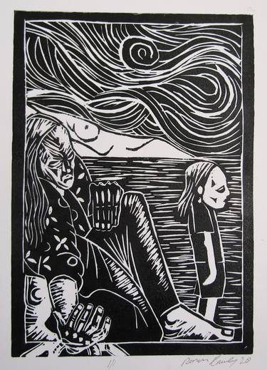 Print of Mortality Printmaking by Ronan Crowley