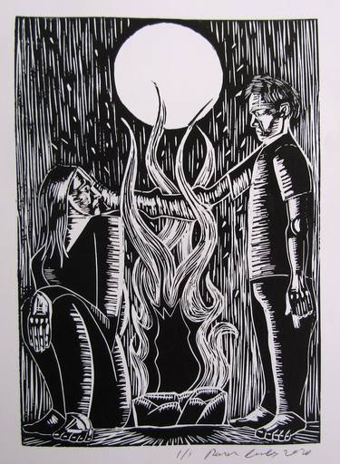 Print of Expressionism Mortality Printmaking by Ronan Crowley