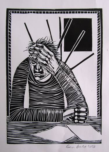 Print of Expressionism Mortality Printmaking by Ronan Crowley