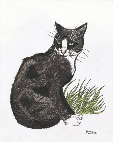 Print of Illustration Cats Drawings by Ronan Crowley