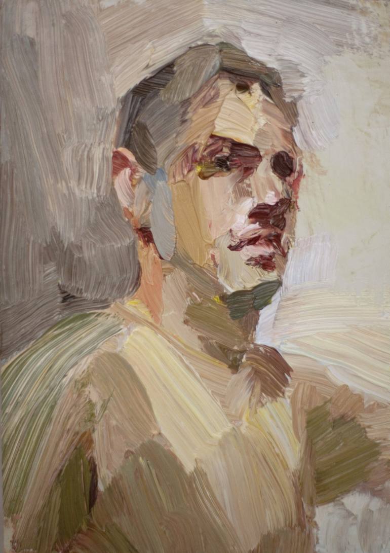 Self portrait Painting by Tim Benson | Saatchi Art