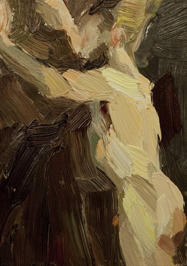 Saatchi Art Artist Tim Benson; Paintings, “Leaning nude” #art