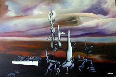 Original Surrealism Fantasy Paintings by Elicio Martinez Corcuera