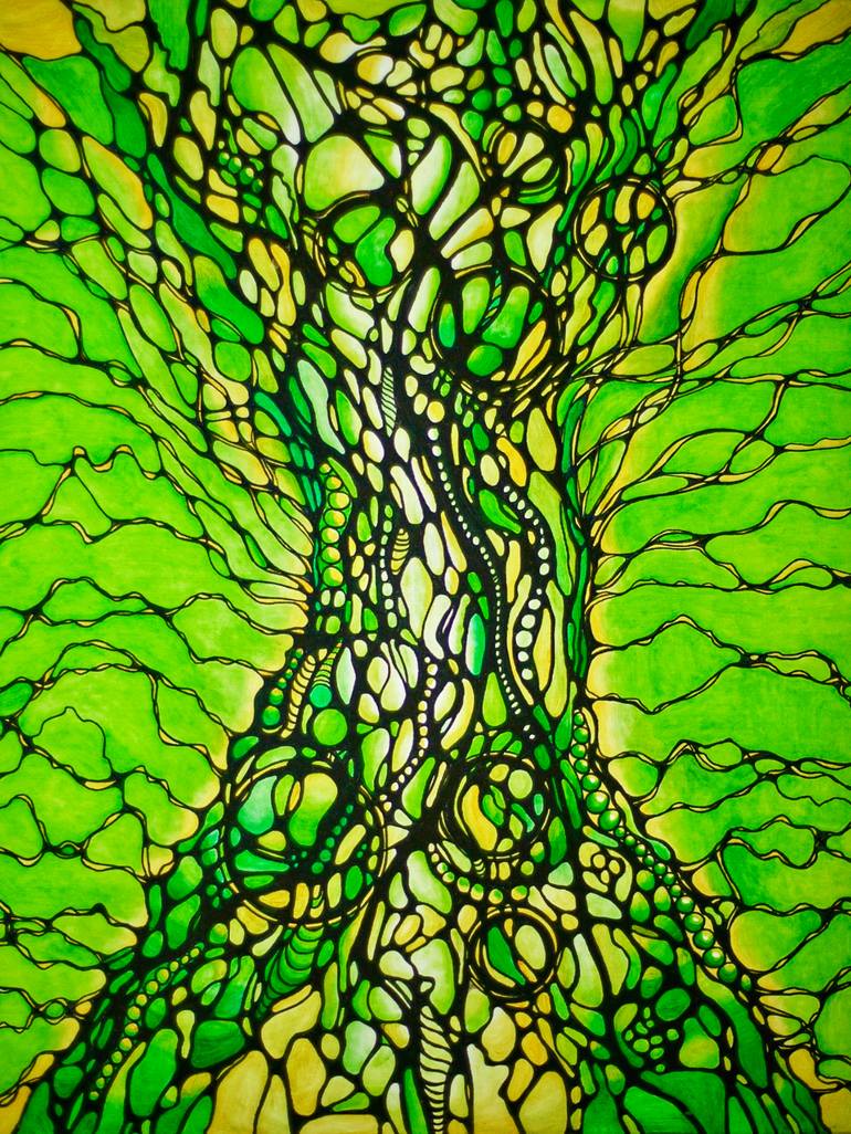 Original Abstract Painting by Lari Sagre | Abstract Art on Canvas | The tree of Life
