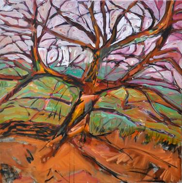 Original Fine Art Tree Paintings by peter symons