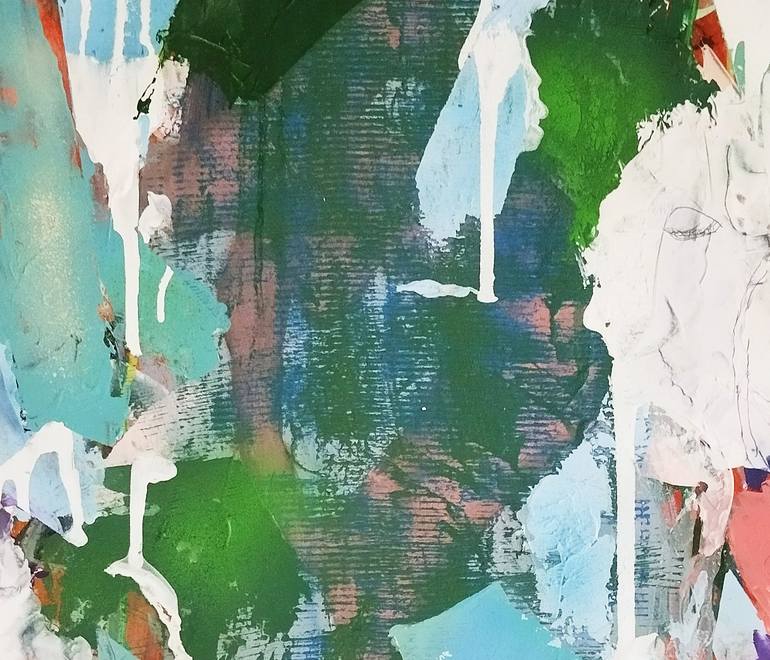 Original Abstract Expressionism Abstract Painting by Raphael Zelfa