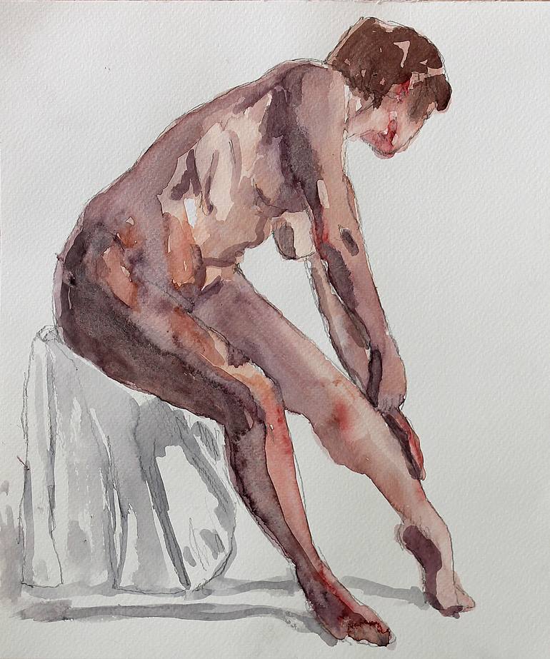 Print of Figurative Nude Paintings by Raphael Zelfa