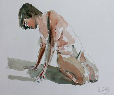 Print of Figurative Nude Paintings by raphael zelfa