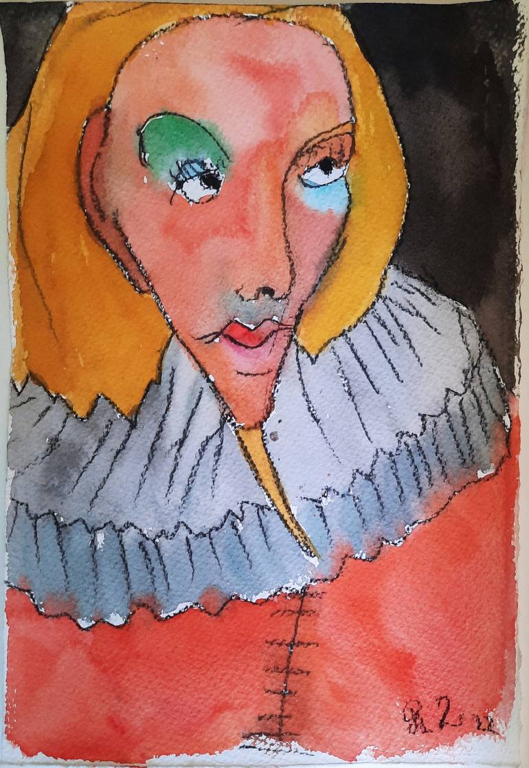 Original Expressionism Portrait Paintings by Raphael Zelfa