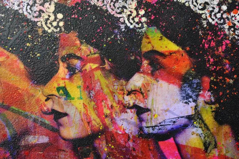 Original Pop Culture/Celebrity Mixed Media by Karin Vermeer