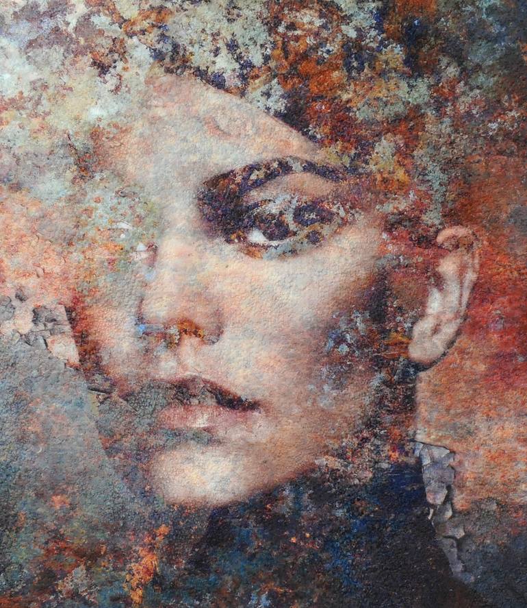 Original Contemporary People Mixed Media by Karin Vermeer