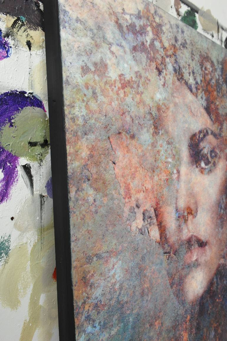Original Contemporary People Mixed Media by Karin Vermeer