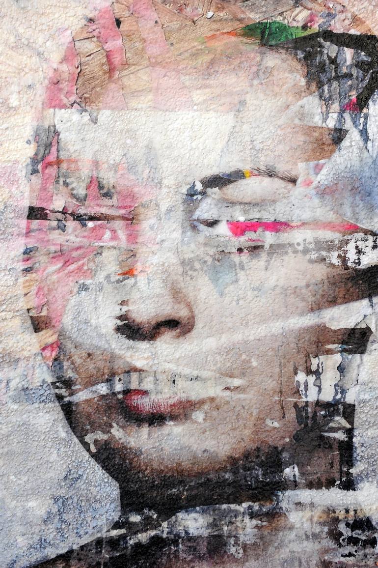 Original Portraiture Portrait Mixed Media by Karin Vermeer