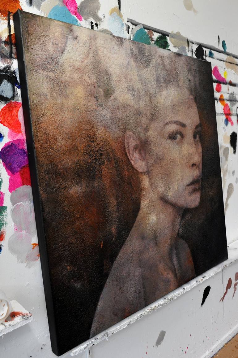 Original Figurative Portrait Mixed Media by Karin Vermeer