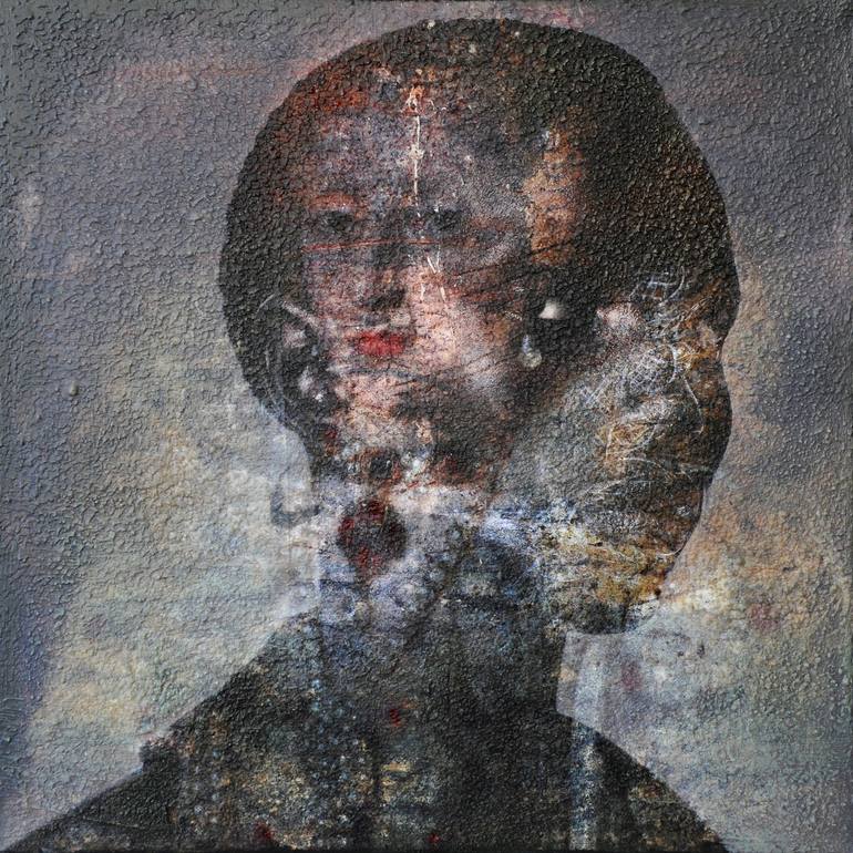 Original Figurative Portrait Mixed Media by Karin Vermeer