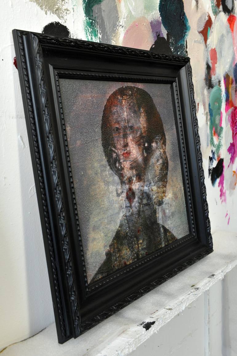 Original Figurative Portrait Mixed Media by Karin Vermeer