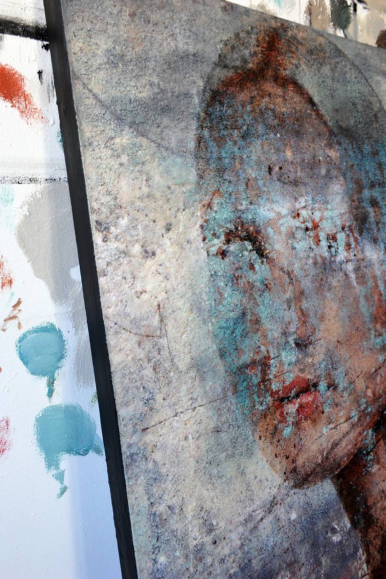 Original Figurative Portrait Mixed Media by Karin Vermeer