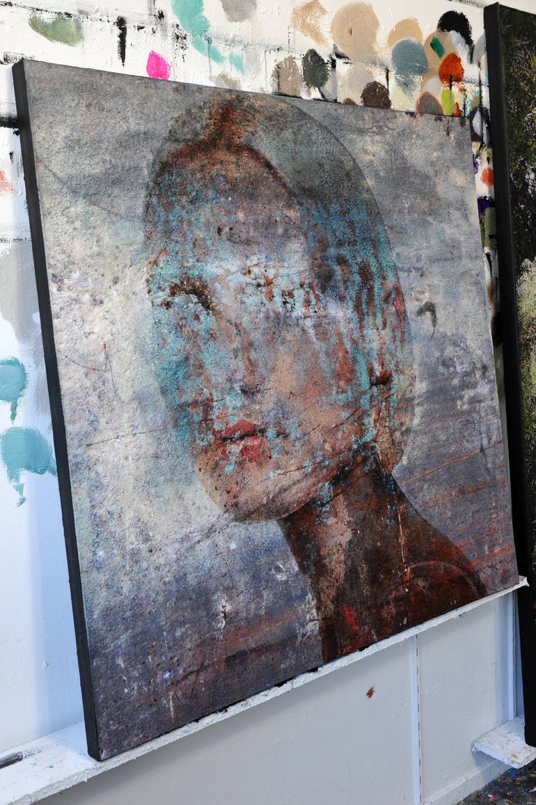 Original Figurative Portrait Mixed Media by Karin Vermeer