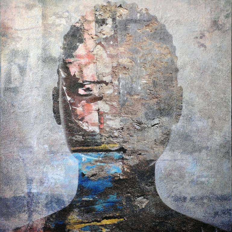 Original Figurative Portrait Mixed Media by Karin Vermeer