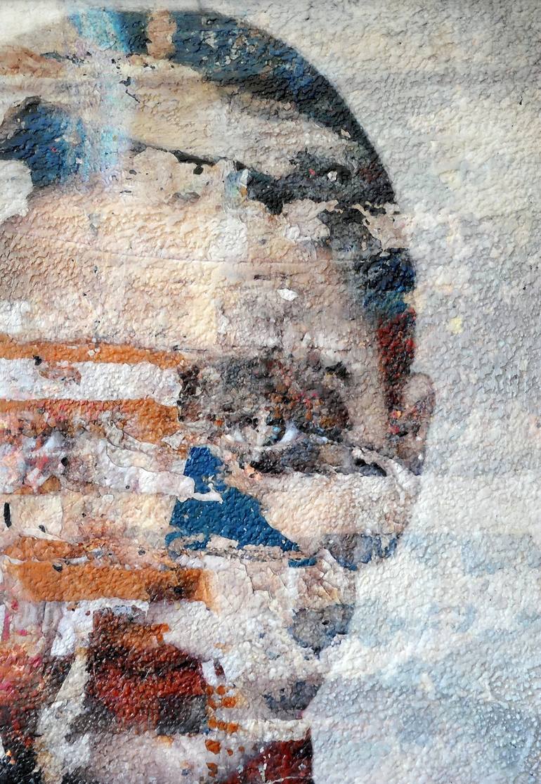 Original Contemporary Portrait Mixed Media by Karin Vermeer