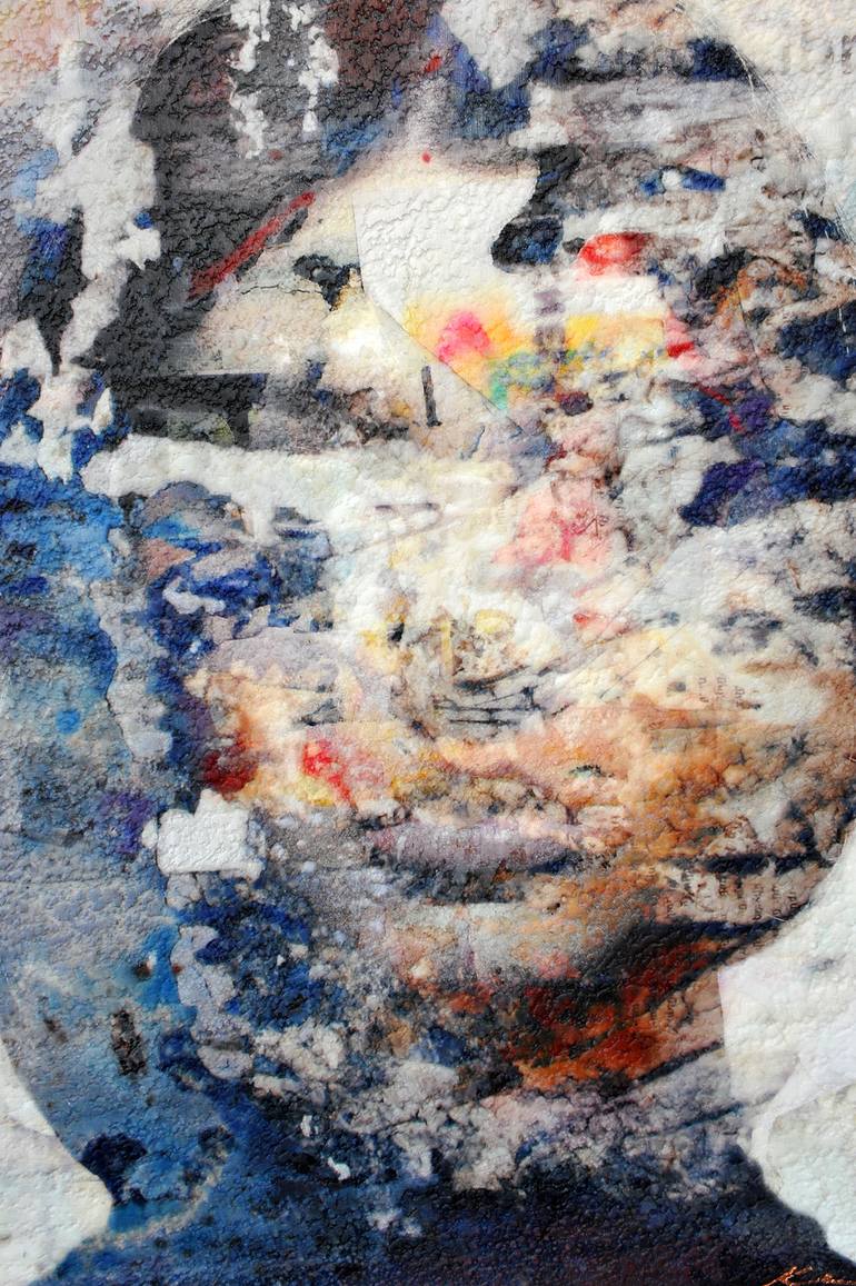 Original Contemporary People Mixed Media by Karin Vermeer