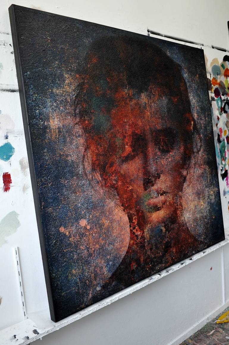 Original Contemporary People Mixed Media by Karin Vermeer