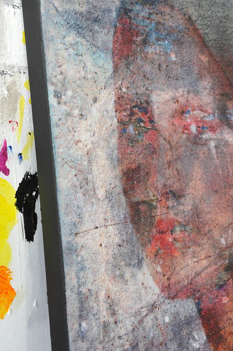 Original Contemporary People Mixed Media by Karin Vermeer