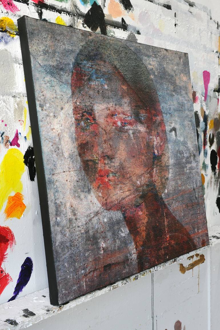 Original Figurative Portrait Mixed Media by Karin Vermeer