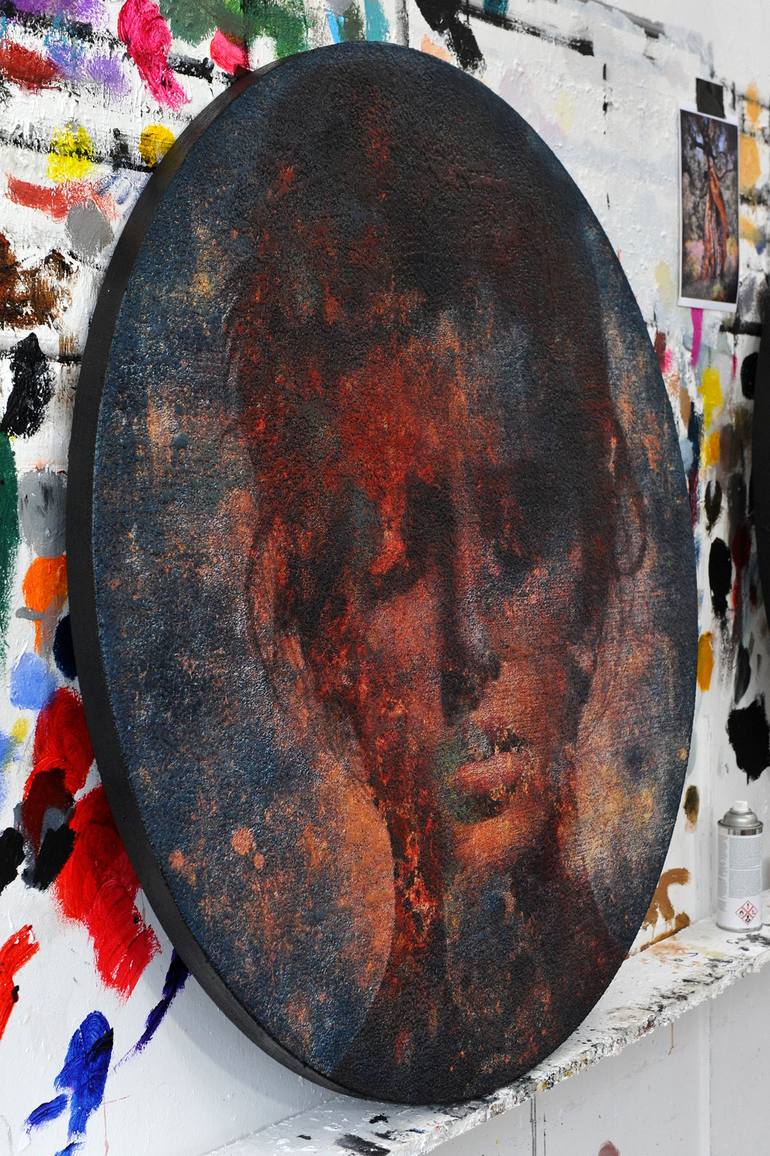 Original Figurative Portrait Mixed Media by Karin Vermeer