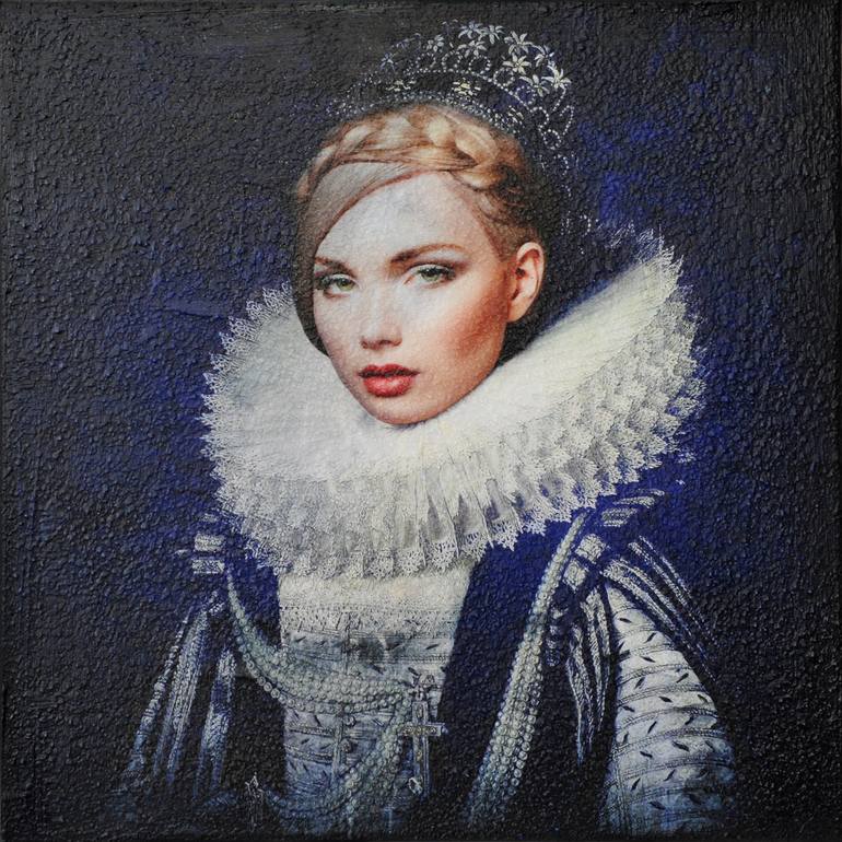 Original Contemporary People Mixed Media by Karin Vermeer