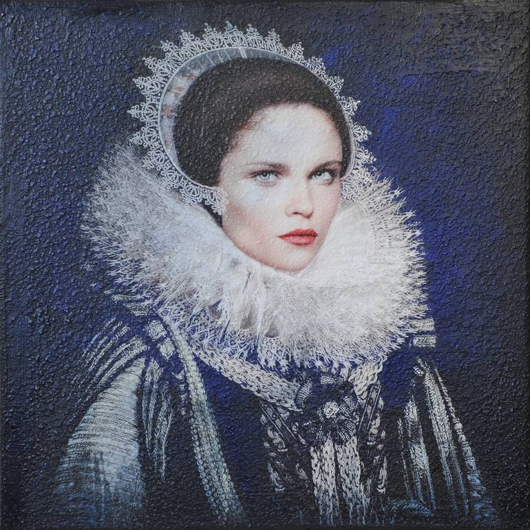 Original Contemporary People Mixed Media by Karin Vermeer