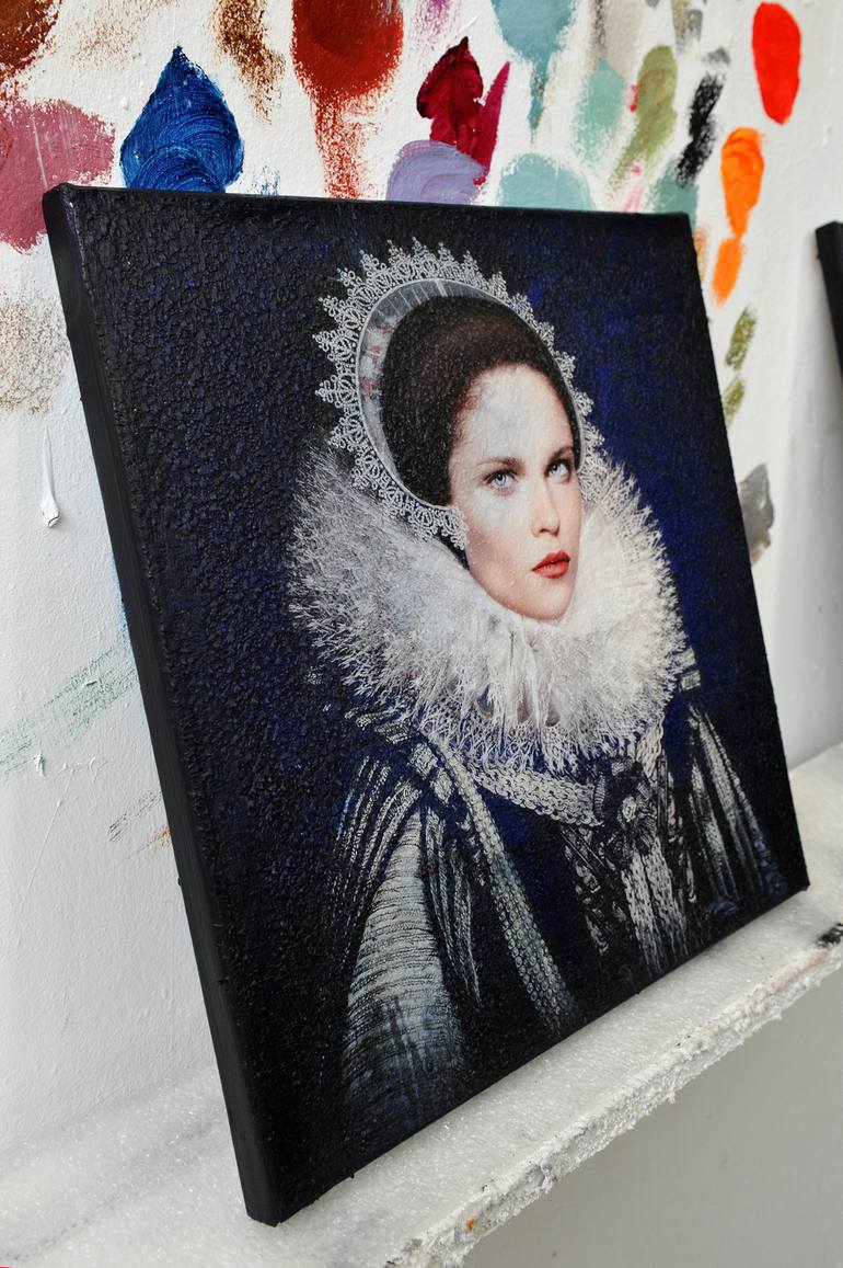 Original Contemporary People Mixed Media by Karin Vermeer