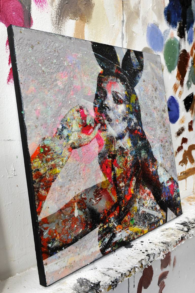 Original Pop Culture/Celebrity Mixed Media by Karin Vermeer