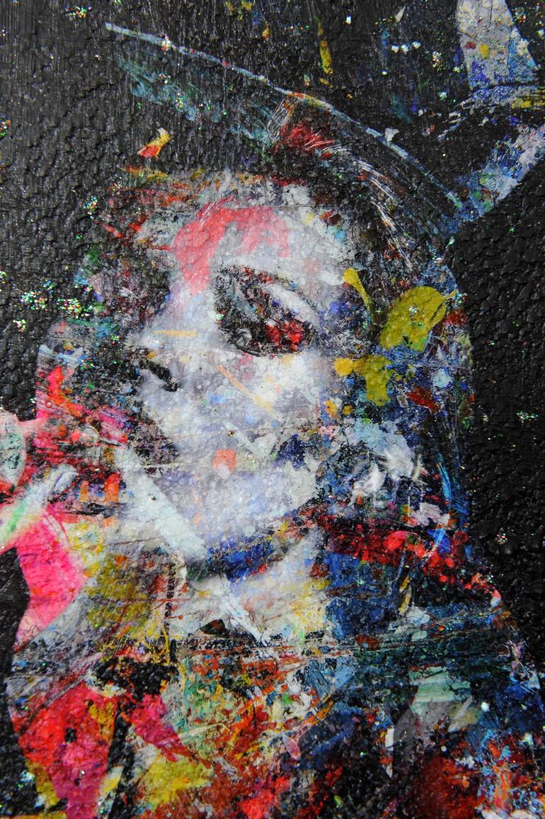 Original Pop Art Pop Culture/Celebrity Mixed Media by Karin Vermeer