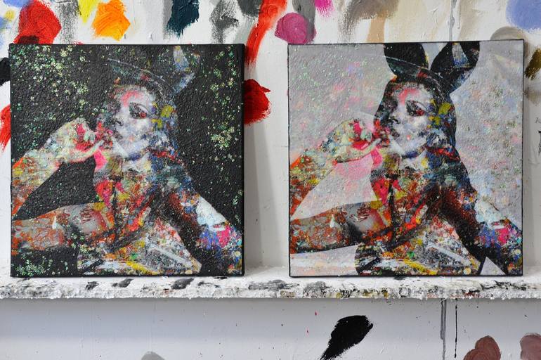 Original Pop Culture/Celebrity Mixed Media by Karin Vermeer