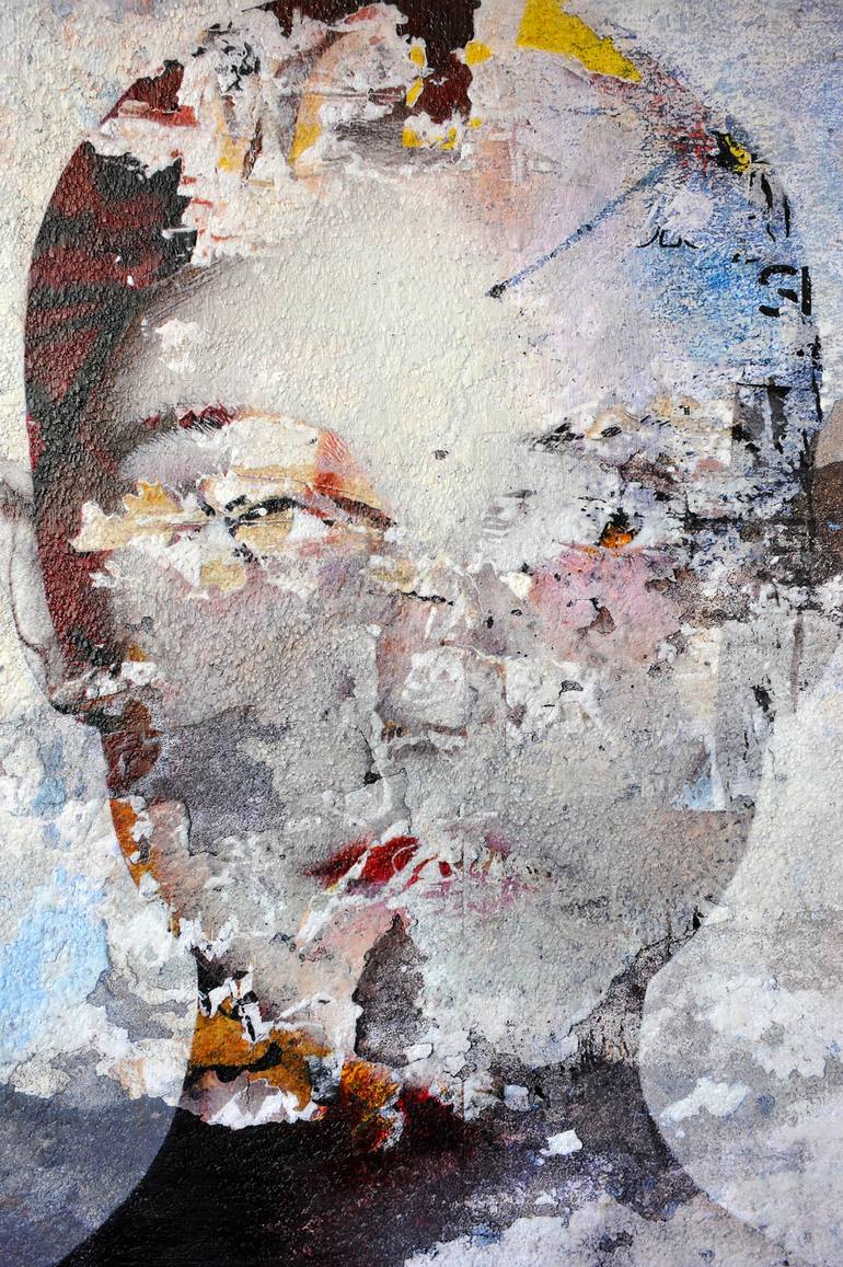 Original Contemporary People Mixed Media by Karin Vermeer