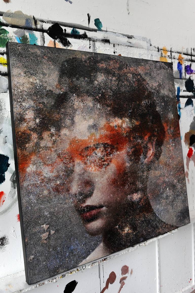 Original Figurative Portrait Mixed Media by Karin Vermeer