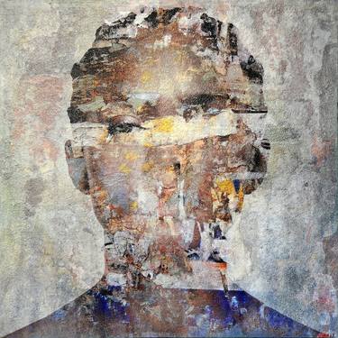 Original Portrait Mixed Media by Karin Vermeer