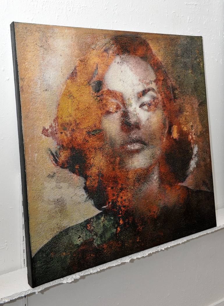 Original Portrait Mixed Media by Karin Vermeer