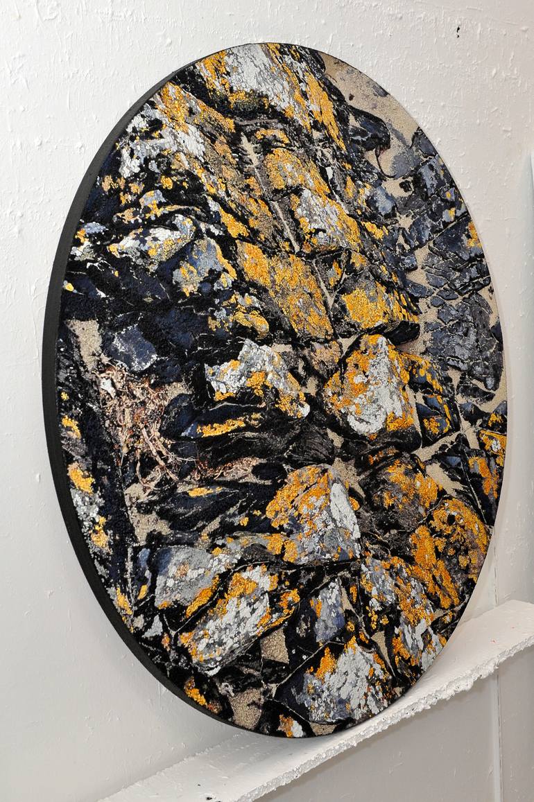 Original Contemporary Landscape Mixed Media by Karin Vermeer