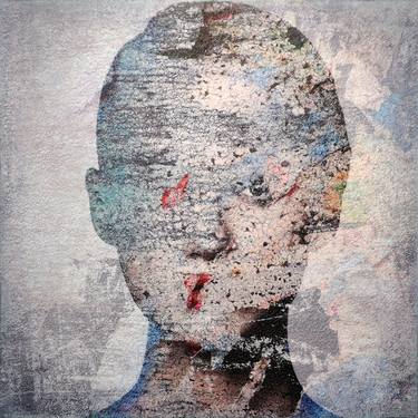 Print of Figurative Portrait Mixed Media by Karin Vermeer