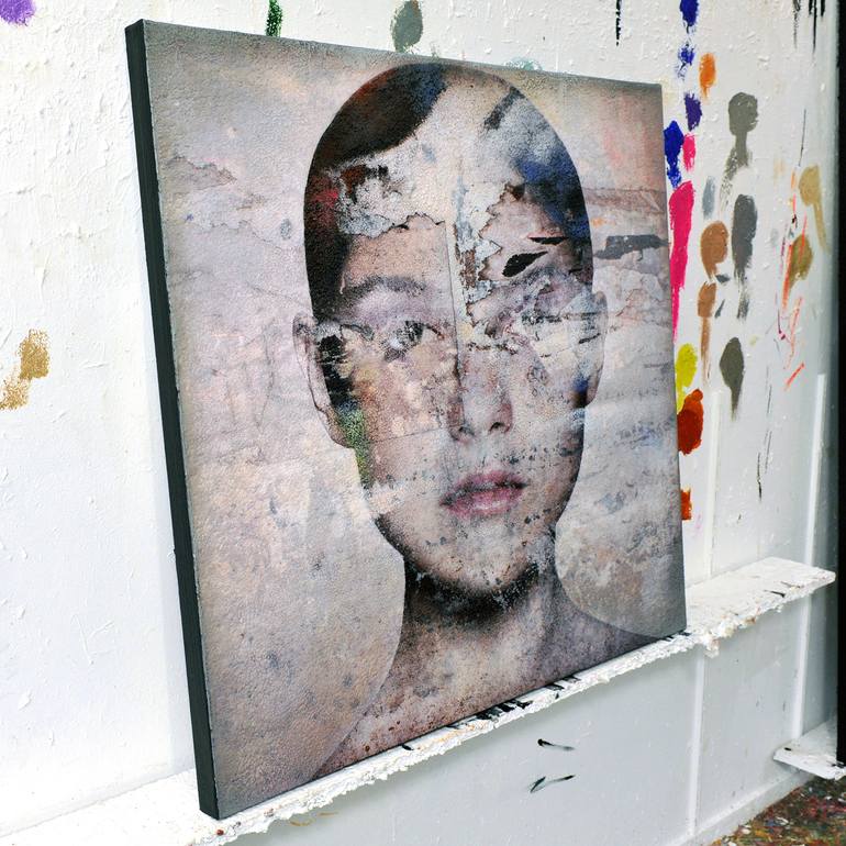 Original Figurative Portrait Mixed Media by Karin Vermeer
