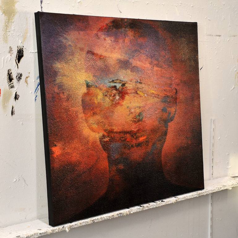 Original Contemporary People Mixed Media by Karin Vermeer