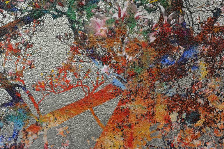 Original Abstract Landscape Mixed Media by Karin Vermeer