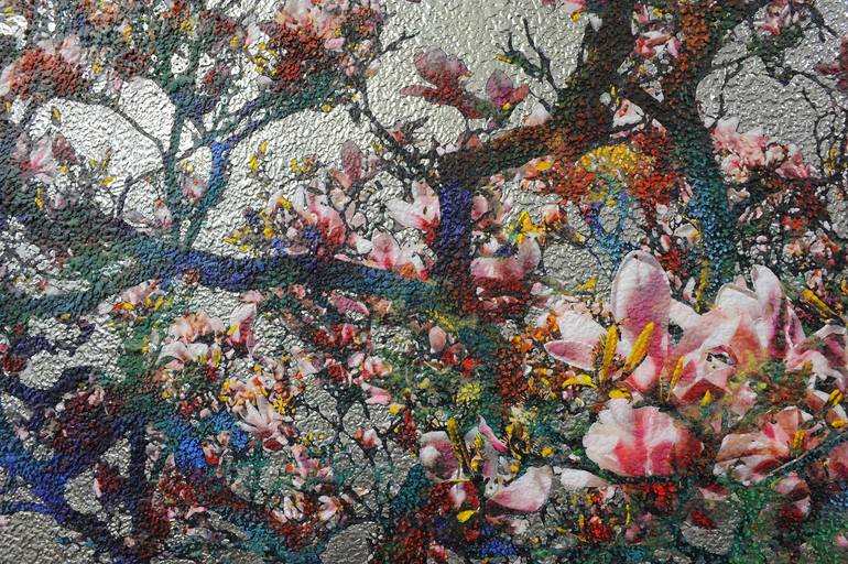 Original Abstract Landscape Mixed Media by Karin Vermeer